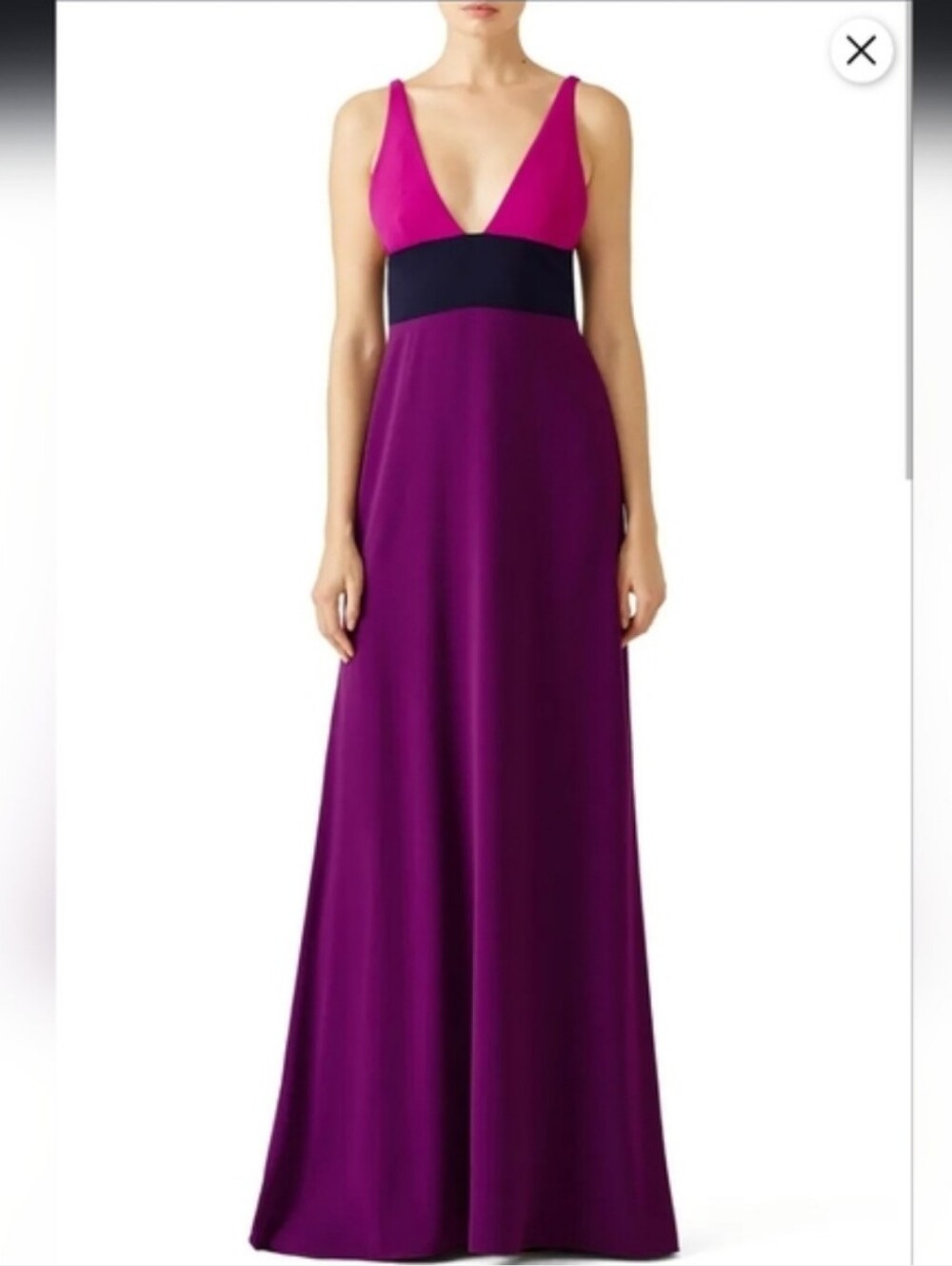 Jill Jill Stuart Viola Colorblock Gown Maxi Dress Size 6